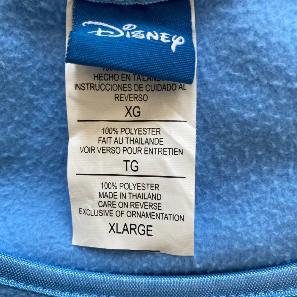 VTG Grumpy Since 1937 Mens Disney Extra Large Blue Fleece Sweater‎ Jacket